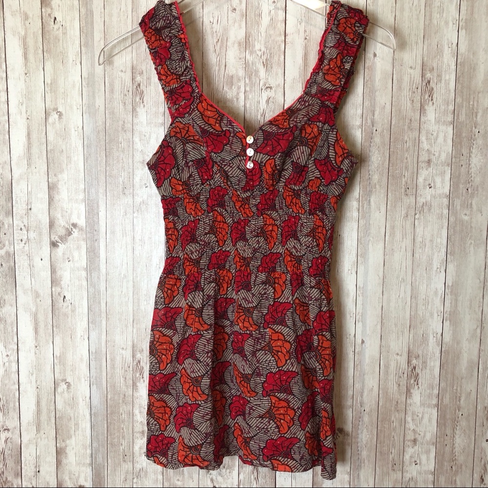 Free People | Gingko-Print Sleeveless Boho Top